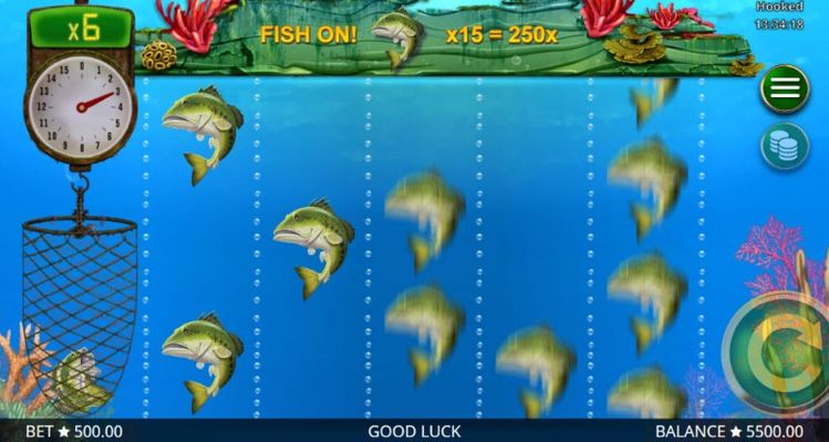 Collect fish and earn a prize multiplier