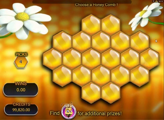 Honey Comb Bonus Gameboard