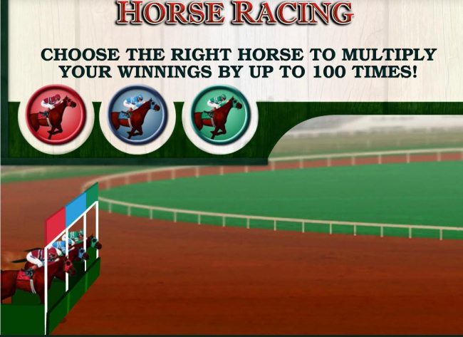 Bonus Round - Select one of three horse to win the race.