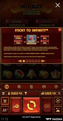 Sticky to Infinity