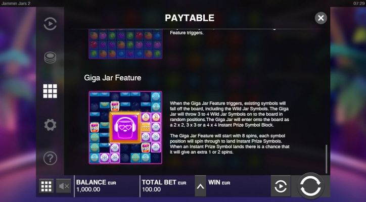 Giga Jar Feature
