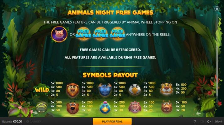 Animal&#039;s Night Free Games