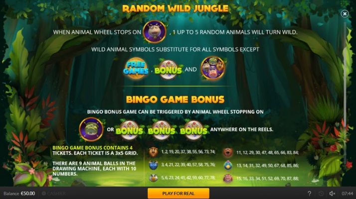 Random Wild Jungle Feature