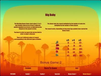 Big Baby bonus game rules