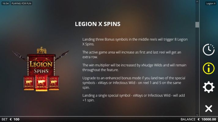 Legion X Spins