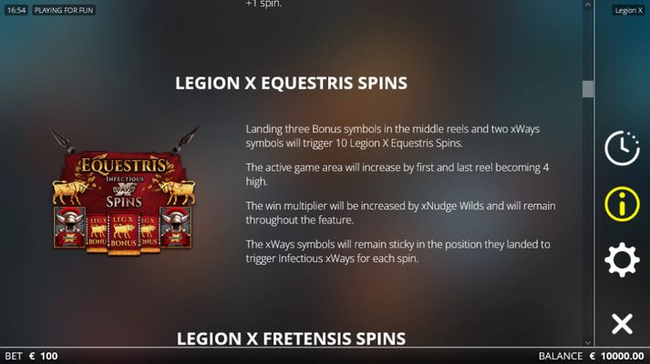 Legion X Equestris Spins