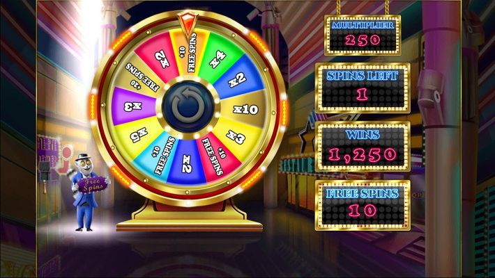 Spin the wheel to win cash multipliers and free spins