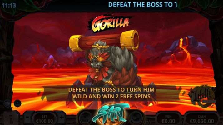 Defeat the boss to win more free spins