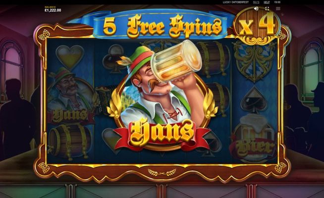 Hans feature increases the win multiplier during the free spins