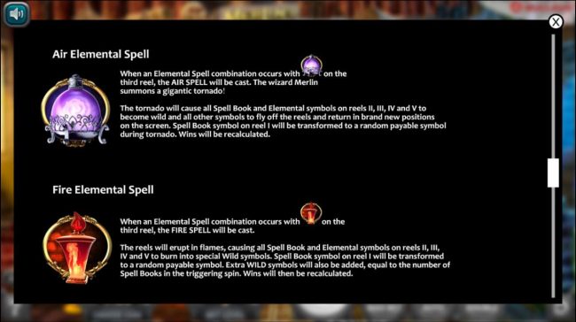 Air and Fire Elemental Spell Rules