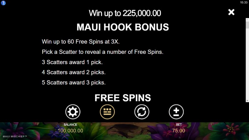 Maui Hook Bonus