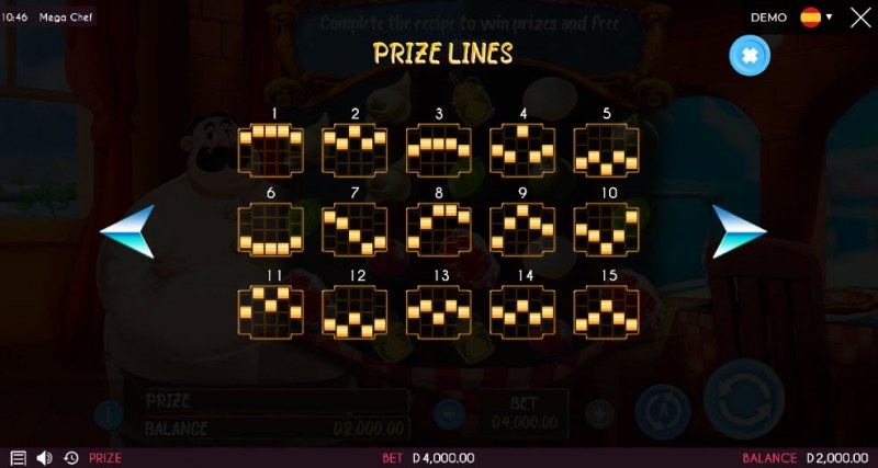Prize Lines 1-15