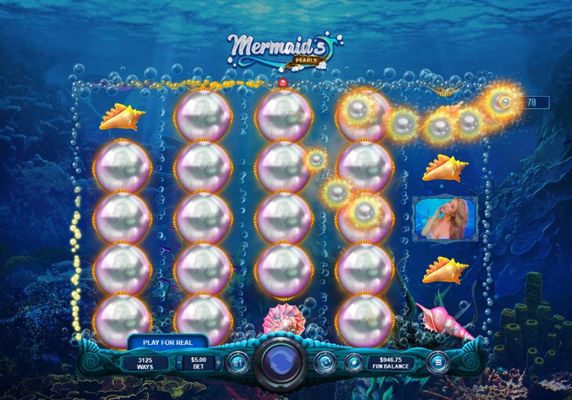 Collect pearls to earn bonus and free games