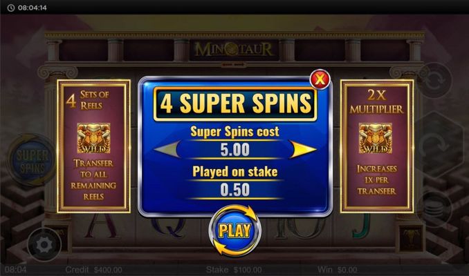 Super Spins Feature