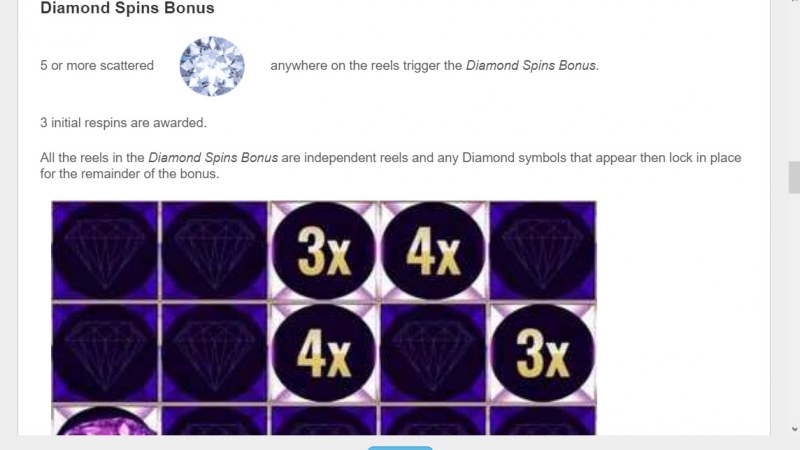Diamond Spins Bonus
