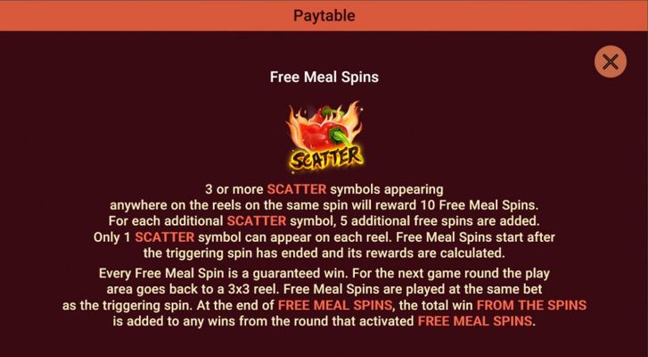 Free Meal Spins
