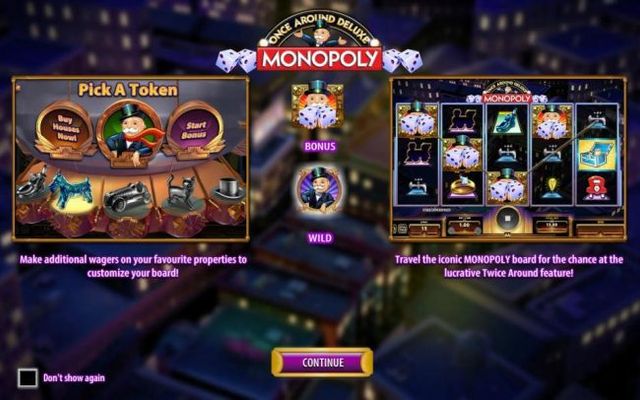 Make additional wagers on your favorite properties to customize your board! Travel the iconic monopoly board for the chance at the lucrative Twice Around feature!