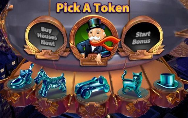 Pick a token to use during the Once Around Deluxe bonus feature. Click Buy Houses Now! to make side bets buy pruchasing house on the gameboard.