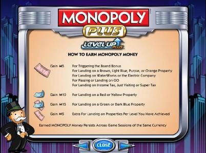 how to earn monopoly money