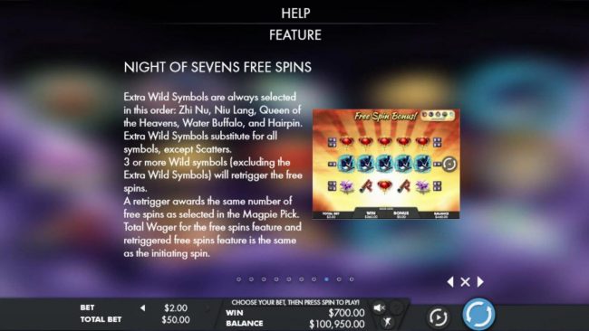 Free Spins Feature Rules - Continued