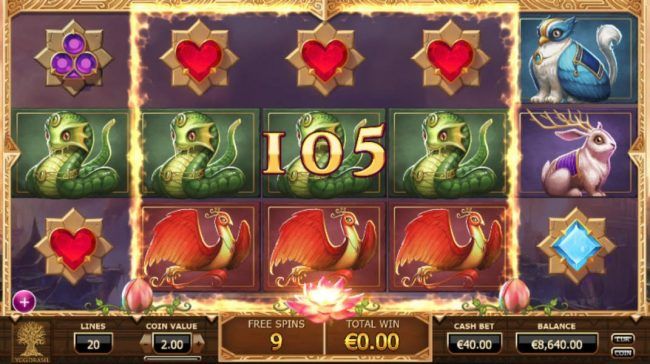 Playing the Mega Reel feature during the free spins triggers a big win