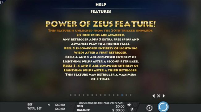 Power of Zeus Feature Rules