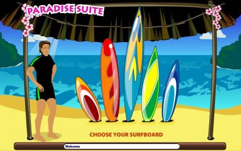 Bonus 2 feature - Choose your surfboard