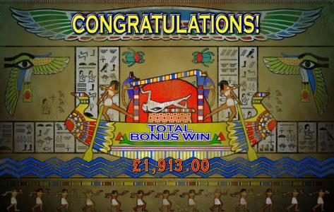 the free spins bonus feature paid out a  wopping 1913 coins.