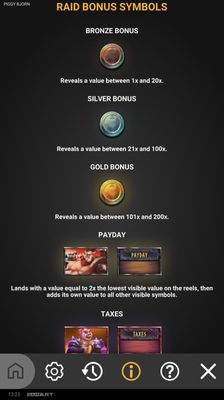 Raid Bonus Symbols