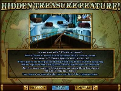 Hidden Treasure Bonus Feature rules