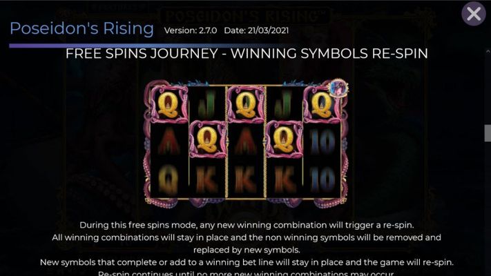 Free Spin Feature - Winning Symbols Re-Spin