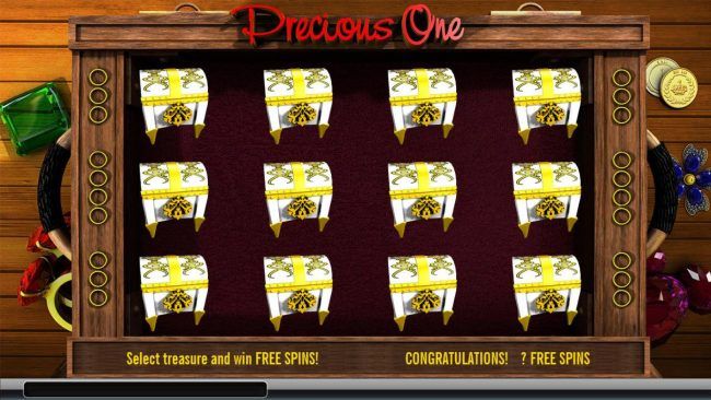 Select treasure and win free spins