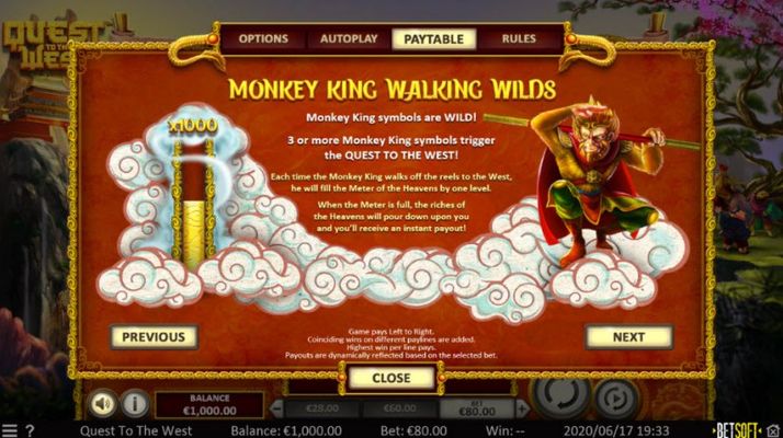 Monkey King Walking Wilds