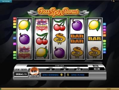 Free Spins Feature Game Board