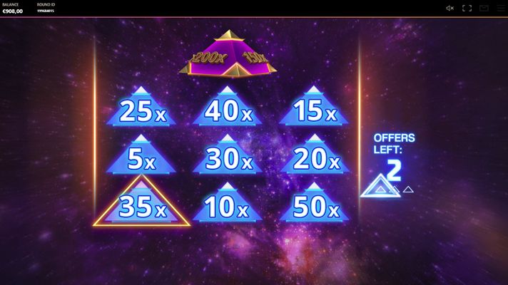 Three random pyramids will be selected