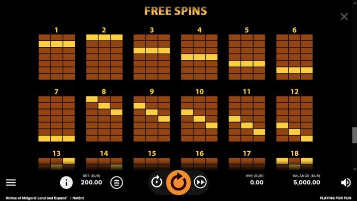 Free Spins Paylines