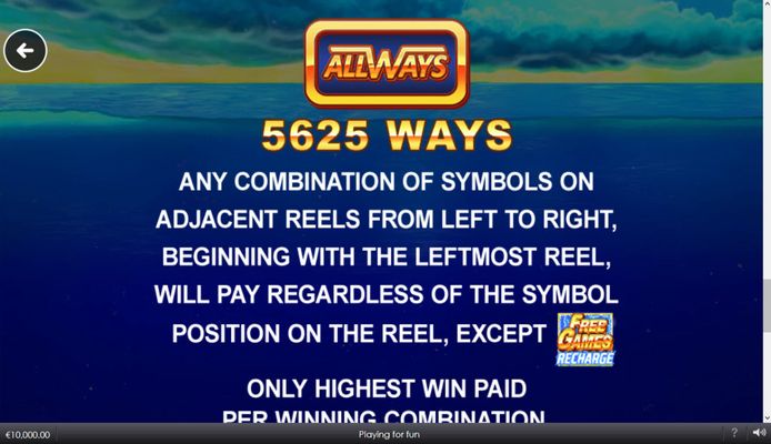 5625 Ways to Win