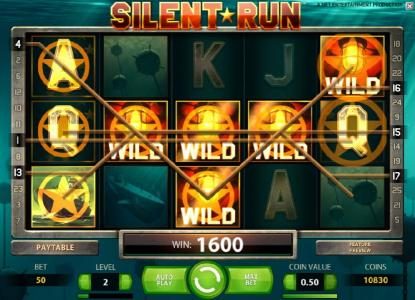 echo wild revealed hidden wilds triggering a 1600 coin big win payout