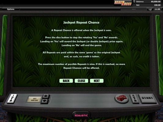 Jackpot Repeat Chance Rules