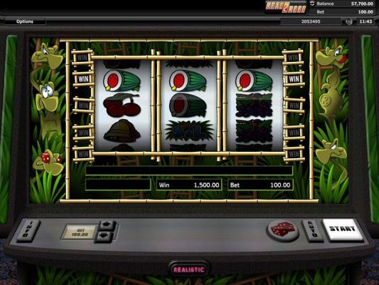 Watermelons lead toa 1500 coin jackpot win