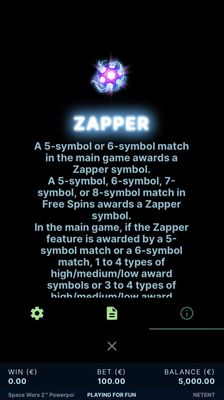 Zapper Feature