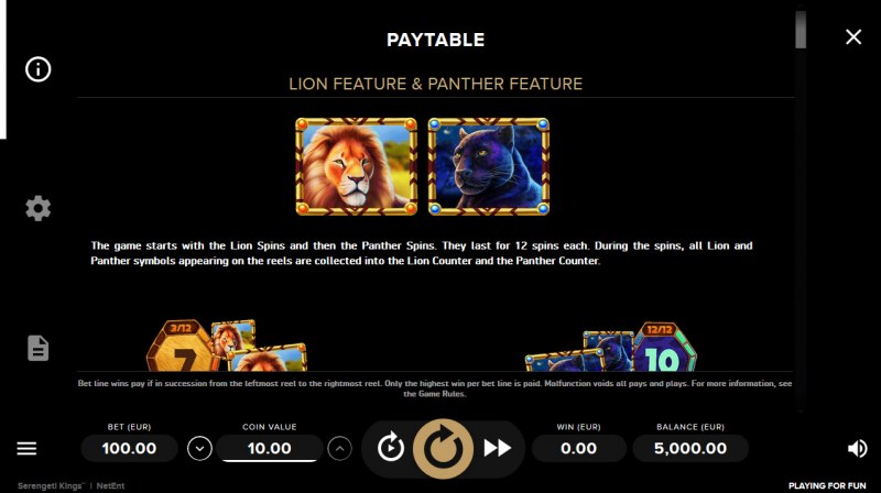 Lion and Panther Feature
