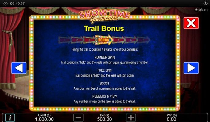 Trail Bonus