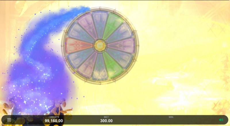 Jackpot Wheel activates randomly after gold coins land on the reels