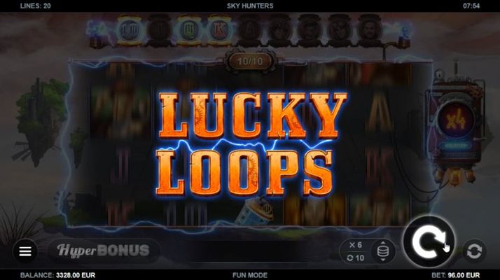 Lucky Loop feature activates every 10th spin