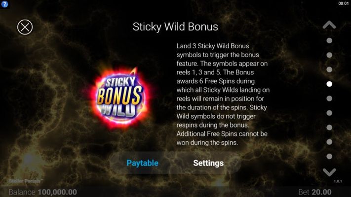 Sticky Wild Bonus