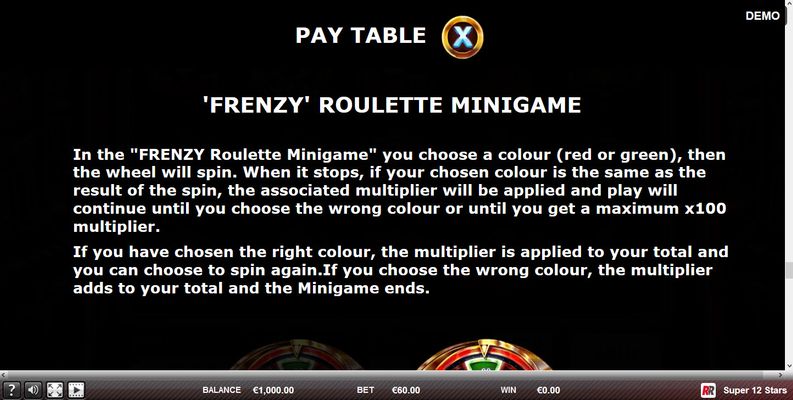 Frenzy Roulette Minigame