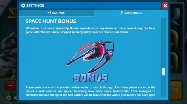 Space Hunt Bonus Rules