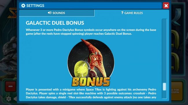 Galactic Duel Bonus Rules