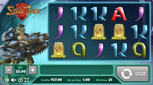 Landing 3 free spins icons anywhere on the reels activates the Free Spins feature
